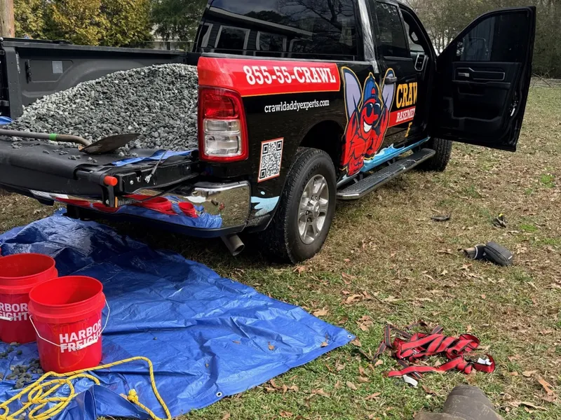 Crawl Daddy&rsquo;s branded truck at an Atlanta job site